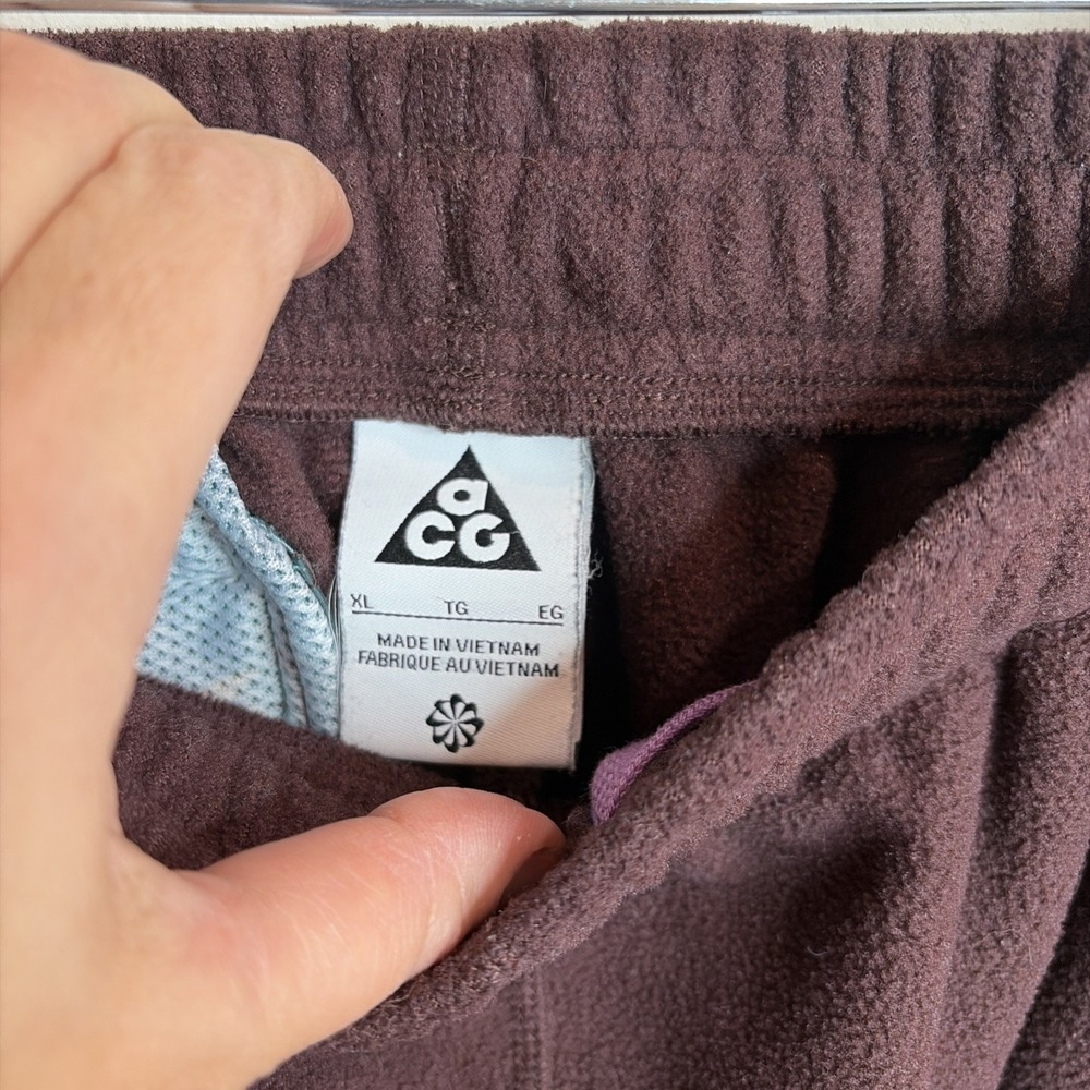 Nike ACG Polartec Wolf Tree Youth XL Pants Maroon Teal Outdoor Knee Patch - Picture 6 of 14